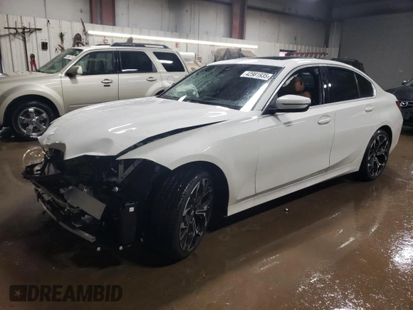 2025 BMW 3 Series 330i xDrive with VIN 3MW89CW03S8F01021, listed as a Copart auction lot 42981935 with 1,965 mi miles and Salvage Title. Bid and sale history available at carsss.com. Image 1.