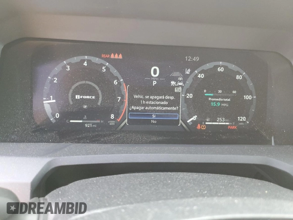 2025 Toyota Tacoma SR with VIN 3TMLB5JNXSM095729, listed as a Copart auction lot 46190185 with 921 mi miles and Salvage Title. Bid and sale history available at DreamBid. Image 9.