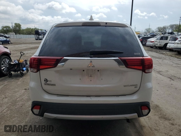 2017 Mitsubishi Outlander SE with VIN JA4AZ3A30HZ028841, listed as a Copart auction lot 54878135 with 110,410 mi miles and Salvage title. Bid and sale history available at DreamBid. Image 6.