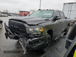 2020 Ram 2500 Big Horn with VIN 3C6UR5DJXLG192347, listed as a Copart auction lot 44371895 with 42,884 mi miles and Salvage Title. Bid and sale history available at carsss.com. Image 1.