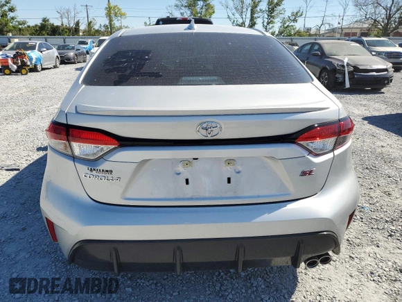 2025 Toyota Corolla SE with VIN 5YFS4MCE3SP218017, listed as a Copart auction lot 50560215 with 2,767 mi miles and Non Repairable. Bid and sale history available at carsss.com. Image 6.