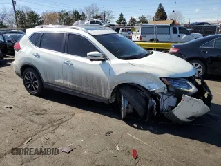 2017 Nissan Rogue SL with VIN 5N1AT2MV2HC747036, listed as a Copart auction lot 47625465 with 112,231 mi miles and Salvage Title. Bid and sale history available at DreamBid. Image 4.