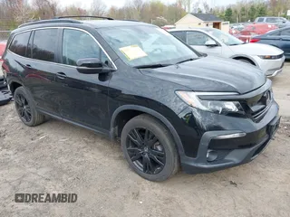 2021 Honda Pilot Special Edition with VIN 5FNYF6H20MB096827, listed as a IAAI auction lot 42076673 with 45,054 mi miles. Bid and sale history available at carsss.com. Image 1.