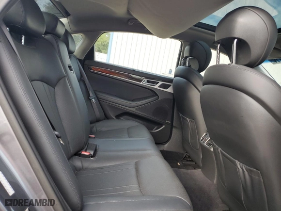 2016 Hyundai Genesis 3.8L with VIN KMHGN4JE2GU117482, listed as a Copart auction lot 80358114 with 81,805 mi miles and Salvage Title. Bid and sale history available at carsss.com. Image 10.