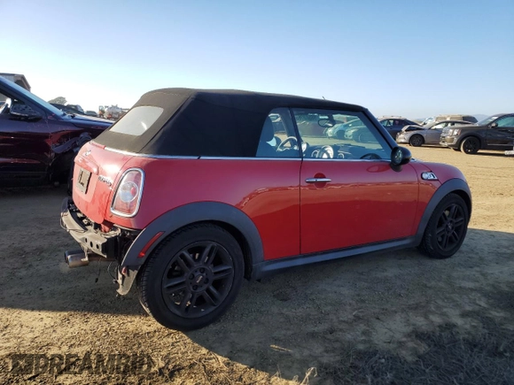 2014 MINI Convertible S with VIN WMWZP3C54ET298129, listed as a Copart auction lot 88523065 with 54,788 mi miles and Salvage title. Bid and sale history available at DreamBid. Image 3.