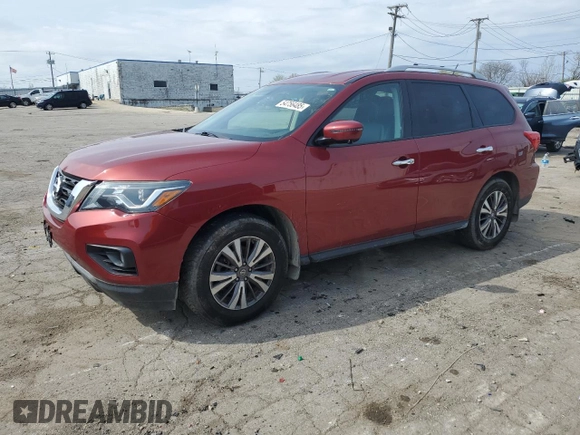 2017 Nissan Pathfinder SL with VIN 5N1DR2MM7HC903543, listed as a Copart auction lot 54756485 with 127,723 mi miles and Clean Title. Bid and sale history available at carsss.com. Image 1.