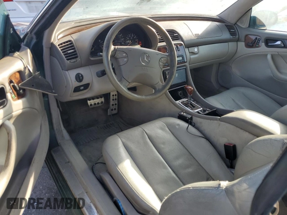 2000 Mercedes-Benz CLK 320/430 with VIN WDBLJ65G5YF150048, listed as a Copart auction lot 86574904 with 183,709 mi miles and Clean Title. Bid and sale history available at DreamBid. Image 8.