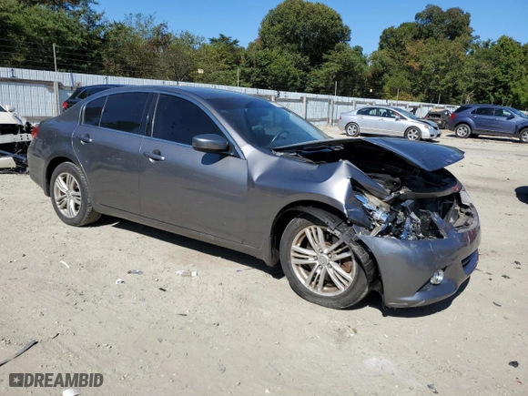 2011 Infiniti G25 Sedan x with VIN JN1DV6AR3BM650880, listed as a Copart auction lot 75258324 with 47,658 mi miles and Salvage Title. Bid and sale history available at carsss.com. Image 4.