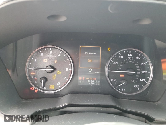 2022 Subaru Legacy Premium with VIN 4S3BWAF66N3028514, listed as a Copart auction lot 58926665 with 47,419 mi miles and Non repairable. Bid and sale history available at DreamBid. Image 9.