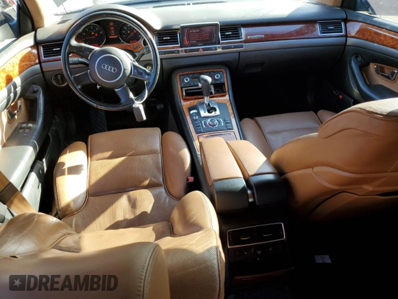 2004 Audi A8 L with VIN WAUML44E24N006328, listed as a Copart auction lot 78451494 with 181,619 mi miles and Salvage Title. Bid and sale history available at carsss.com. Image 8.