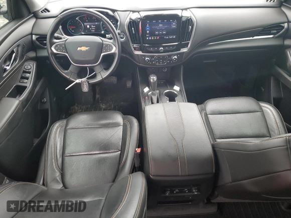 2020 Chevrolet Traverse Premier with VIN 1GNEVKKW8LJ305255, listed as a Copart auction lot 58295525 with 57,048 mi miles and Salvage title. Bid and sale history available at DreamBid. Image 8.
