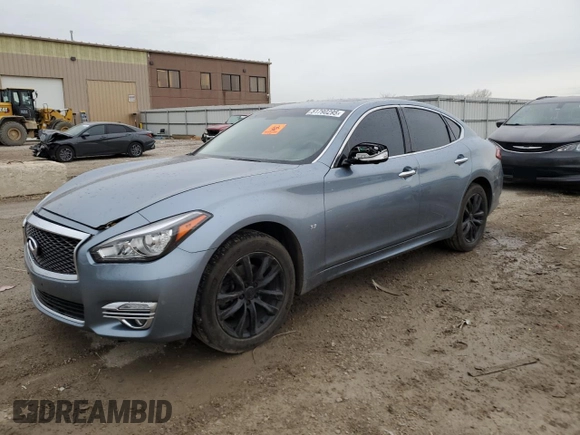2018 Infiniti Q70 Luxe with VIN JN1BY1AR1JM220894, listed as a Copart auction lot 51790295 with Not provided miles and Salvage title. Bid and sale history available at DreamBid. Image 1.