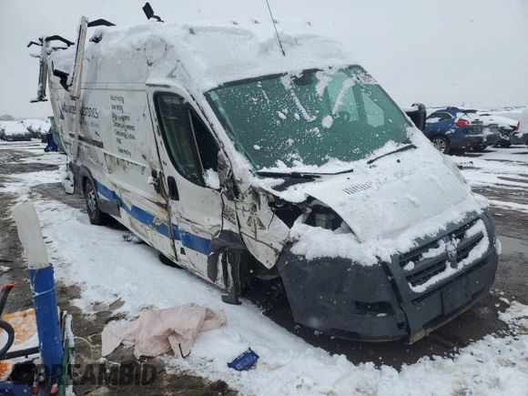 2017 Ram ProMaster Cargo with VIN 3C6TRVDG3HE527323, listed as a Copart auction lot 79854774 with 90,461 mi miles and Salvage Title. Bid and sale history available at carsss.com. Image 4.