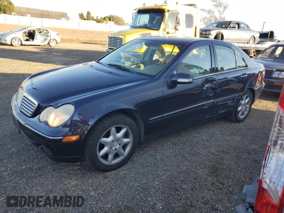 2001 Mercedes-Benz C 320 with VIN WDBRF64J61F078422, listed as a Copart auction lot 78873084 with 236,278 mi miles and Salvage Title. Bid and sale history available at DreamBid. Image 1.