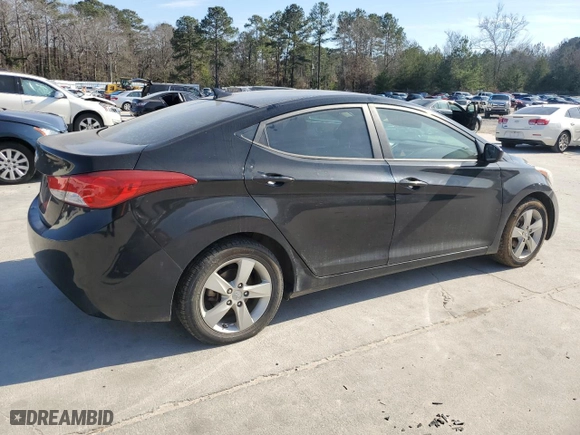 2012 Hyundai Elantra GLS PZEV with VIN KMHDH4AE8CU391953, listed as a Copart auction lot 42400255 with 160,229 mi miles and Salvage Title. Bid and sale history available at carsss.com. Image 3.