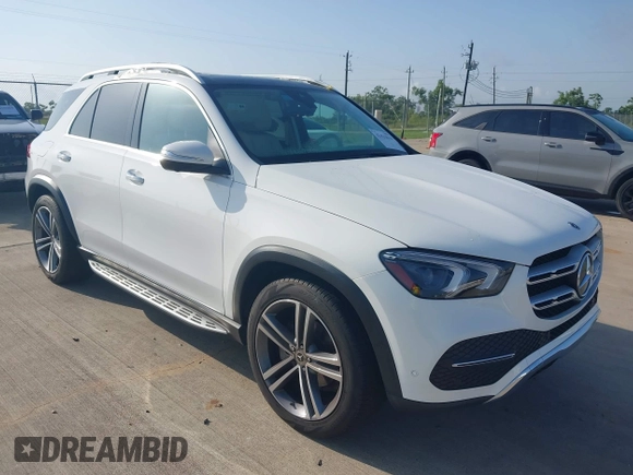 2022 Mercedes-Benz GLE 350 with VIN 4JGFB4JB8NA757625, listed as a IAAI auction lot 42425819 with 27,003 mi miles and . Bid and sale history available at DreamBid. Image 1.