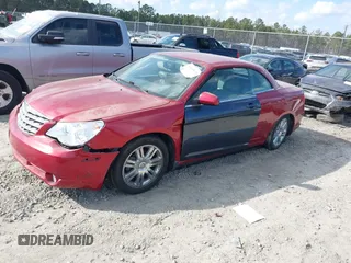 2008 Chrysler Sebring Limited with VIN 1C3LC65M18N150124, listed as a IAAI auction lot 41510633 with 91,843 mi miles. Bid and sale history available at carsss.com. Image 2.