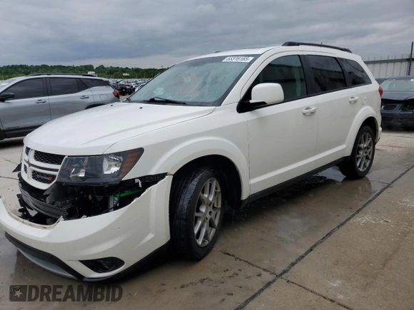 2014 Dodge Journey R/T with VIN 3C4PDCEG0ET309861, listed as a Copart auction lot 55318185 with 185,526 mi miles and Salvage title. Bid and sale history available at DreamBid. Image 1.