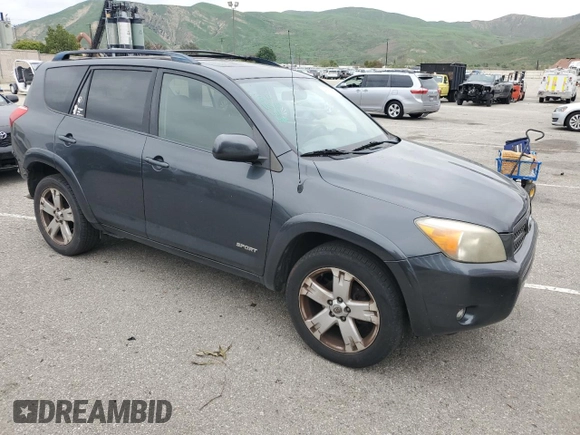 2007 Toyota RAV4 Sport with VIN JTMBK32V875022547, listed as a Copart auction lot 49613825 with 245,664 mi miles and Salvage Title. Bid and sale history available at carsss.com. Image 4.