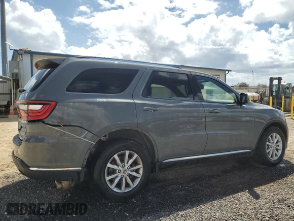 2023 Dodge Durango SXT with VIN 1C4RDHAG5PC635603, listed as a Copart auction lot 58578885 with 27,543 mi miles and Clean title. Bid and sale history available at DreamBid. Image 3.