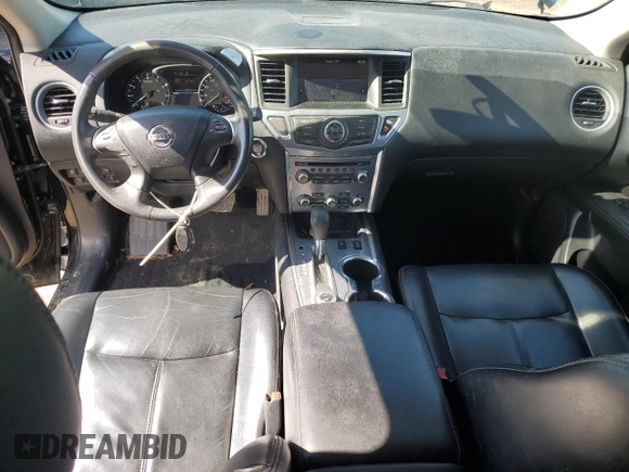 2017 Nissan Pathfinder SV with VIN 5N1DR2MM3HC697511, listed as a Copart auction lot 51979005 with 136,300 mi miles and Clean Title. Bid and sale history available at carsss.com. Image 8.