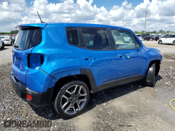 2020 Jeep Renegade Jeepster z VIN ZACNJAAB7LPL97436, wystawiony jako Copart lot #72760844 z przebiegiem 50 105 mil mil oraz Czysty tytuł • Clean title. Historia ofert i sprzedaży dostępna na DreamBid. Obrazek 3.
