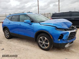 2024 Chevrolet Blazer LT with VIN 3GNKBDR43RS191474, listed as a Copart auction lot 60072544 with 2,558 mi miles and Salvage Title. Bid and sale history available at carsss.com. Image 4.