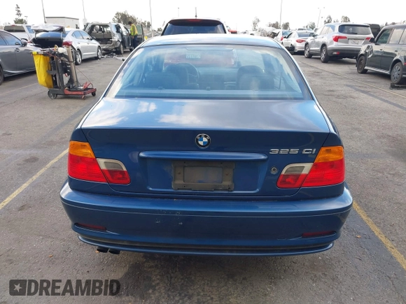 2001 BMW 3 Series 325Ci with VIN WBABN33401JW55892, listed as a IAAI auction lot 41751934 with 1 mi miles. Bid and sale history available at carsss.com. Image 16.