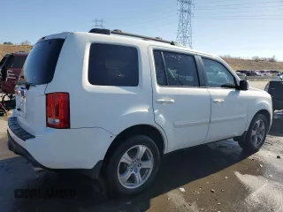 2014 Honda Pilot EX-L with VIN 5FNYF3H77EB015608, listed as a Copart auction lot 43647195 with 59,365 mi miles and Salvage Title. Bid and sale history available at DreamBid. Image 3.