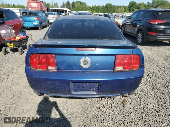 2007 Ford Mustang Deluxe with VIN 1ZVFT80N875234831, listed as a Copart auction lot 55525965 with 149,416 mi miles and Clean Title. Bid and sale history available at carsss.com. Image 6.