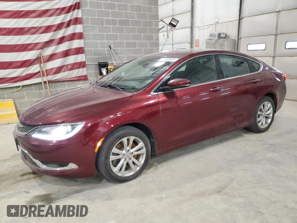2015 Chrysler 200 C with VIN 1C3CCCCG5FN517194, listed as a Copart auction lot 51232045 with 148,745 mi miles and Salvage Title. Bid and sale history available at carsss.com. Image 1.