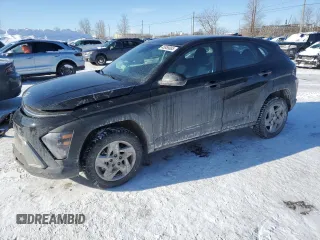 2024 Hyundai Kona SE with VIN KM8HACAB0RU163640, listed as a Copart auction lot 45955085 with 12,445 mi miles and Salvage Title. Bid and sale history available at carsss.com. Image 1.