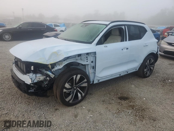 2024 Volvo XC40 Plus Dark Theme with VIN YV4L12UL3R2241057, listed as a Copart auction lot 43803265 with 9,396 mi miles and Salvage title. Bid and sale history available at DreamBid. Image 1.