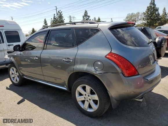 2006 Nissan Murano SL with VIN JN8AZ08T86W407762, listed as a Copart auction lot 89020255 with 196,911 mi miles and Salvage Title. Bid and sale history available at carsss.com. Image 2.