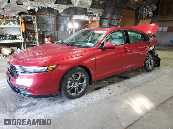2024 Honda Accord EX-L с VIN 1HGCY2F68RA010264, выставлен на аукционе Copart как лот 57350725 с пробегом 10 429 миль миль и Списание • Salvage title. История ставок и продаж доступна на DreamBid. Изображение 1.