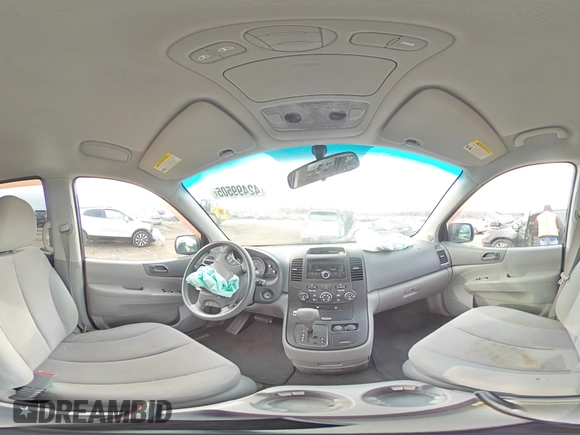 2009 Kia Sedona LX with VIN KNDMB233396298759, listed as a Copart auction lot 42499505 with 141,899 mi miles and Salvage Title. Bid and sale history available at carsss.com. Image 14.