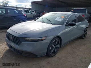 2023 Honda Accord Hybrid Sport with VIN 1HGCY2F56PA038407, listed as a IAAI auction lot 41398811 with 27,858 mi miles. Bid and sale history available at carsss.com. Image 18.