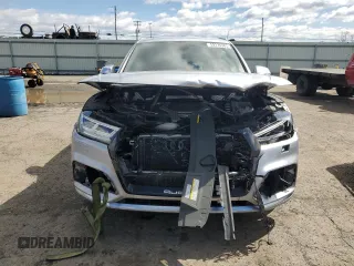 2018 Audi SQ5 with VIN WA1C4BFY8J2107260, listed as a Copart auction lot 52374385 with 53,556 mi miles and Salvage Title. Bid and sale history available at DreamBid. Image 5.