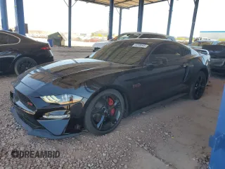 2022 Ford Mustang GT with VIN 1FA6P8CF9N5108315, listed as a Copart auction lot 53399585 with 22,824 mi miles and Salvage title. Bid and sale history available at DreamBid. Image 1.
