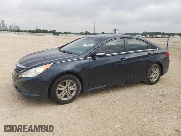 2014 Hyundai Sonata GLS with VIN 5NPEB4AC2EH909741, listed as a Copart auction lot 55520215 with 151,621 mi miles and Clean Title. Bid and sale history available at carsss.com. Image 1.