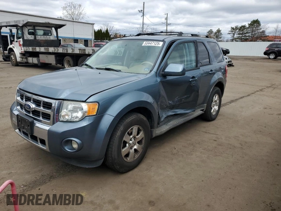 2011 Ford Escape Limited with VIN 1FMCU9EGXBKB51054, listed as a Copart auction lot 53447125 with 133,342 mi miles and Salvage Title. Bid and sale history available at DreamBid. Image 1.