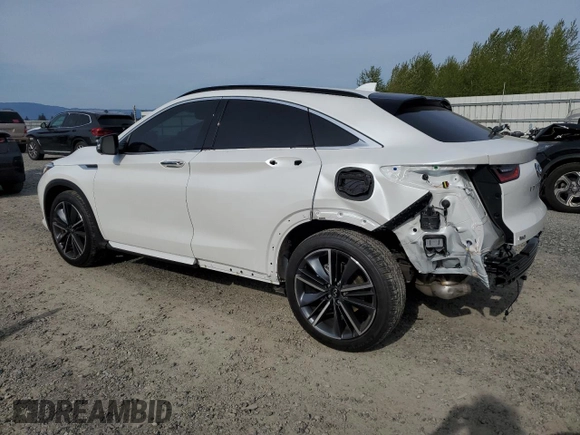 2025 Infiniti QX55 Essential with VIN 3PCAJ5KRXSF100301, listed as a Copart auction lot 54880725 with 1,425 mi miles and Salvage Title. Bid and sale history available at DreamBid. Image 2.