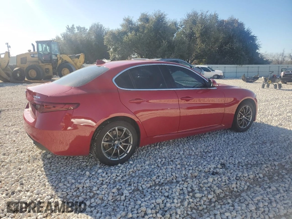 2018 Alfa Romeo Giulia with VIN ZARFAEDNXJ7586263, listed as a Copart auction lot 85797334 with 78,410 mi miles and Salvage title. Bid and sale history available at DreamBid. Image 3.