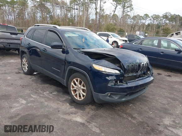 2014 Jeep Cherokee Latitude with VIN 1C4PJLCS2EW228418, listed as a IAAI auction lot 41416407 with 154,192 mi miles. Bid and sale history available at carsss.com. Image 1.