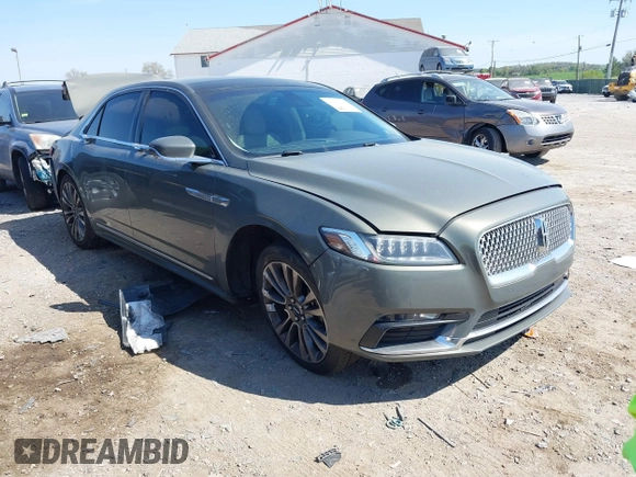 2017 Lincoln Continental Reserve with VIN 1LN6L9RP8H5603584, listed as a IAAI auction lot 42110073 with 164,075 mi miles. Bid and sale history available at carsss.com. Image 1.