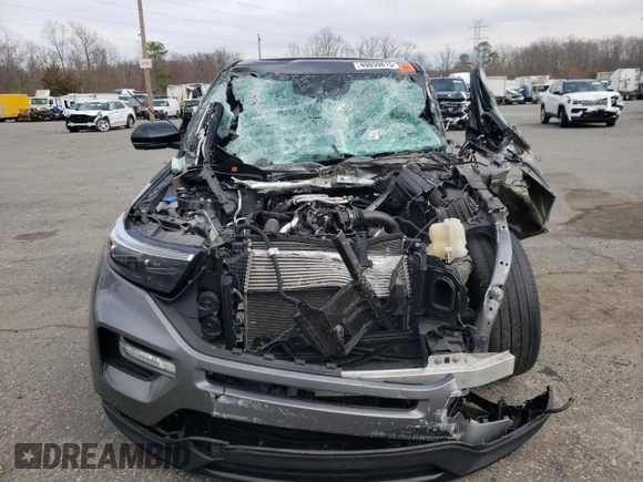 2021 Ford Explorer ST z VIN 1FM5K8GC3MGA55033, wystawiony jako Copart lot #49859815 z przebiegiem Nie podano mil oraz Szkoda całkowita • Salvage title. Historia ofert i sprzedaży dostępna na DreamBid. Obrazek 5.