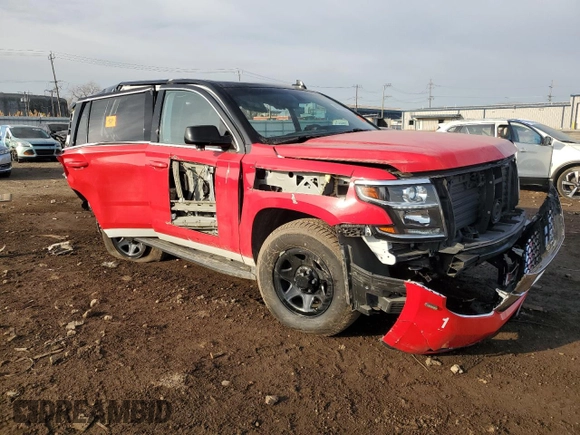 2019 Chevrolet Tahoe Commercial with VIN 1GNSKFEC1KR345195, listed as a Copart auction lot 48791005 with Not provided miles and Salvage title. Bid and sale history available at DreamBid. Image 4.