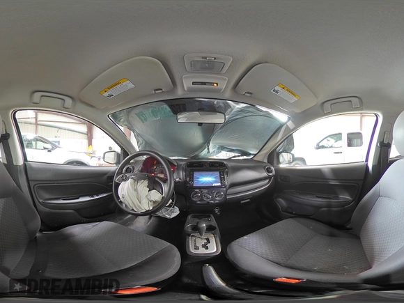 2018 Mitsubishi Mirage ES with VIN ML32A3HJ3JH014176, listed as a Copart auction lot 62278655 with 25,371 mi miles and Salvage title. Bid and sale history available at DreamBid. Image 14.