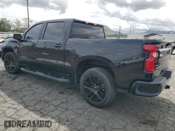 2023 Chevrolet Silverado 1500 with VIN 1GCPADE88PZ317807, listed as a Copart auction lot 51021005 with 22,571 mi miles and Salvage Title. Bid and sale history available at DreamBid. Image 2.