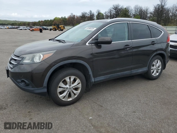 2013 Honda CR-V EX-L z VIN 5J6RM4H77DL024038, wystawiony jako Copart lot #55598335 z przebiegiem 99 753 mil mil oraz Szkody całkowita. Historia ofert i sprzedaży dostępna na DreamBid. Obrazek 1.